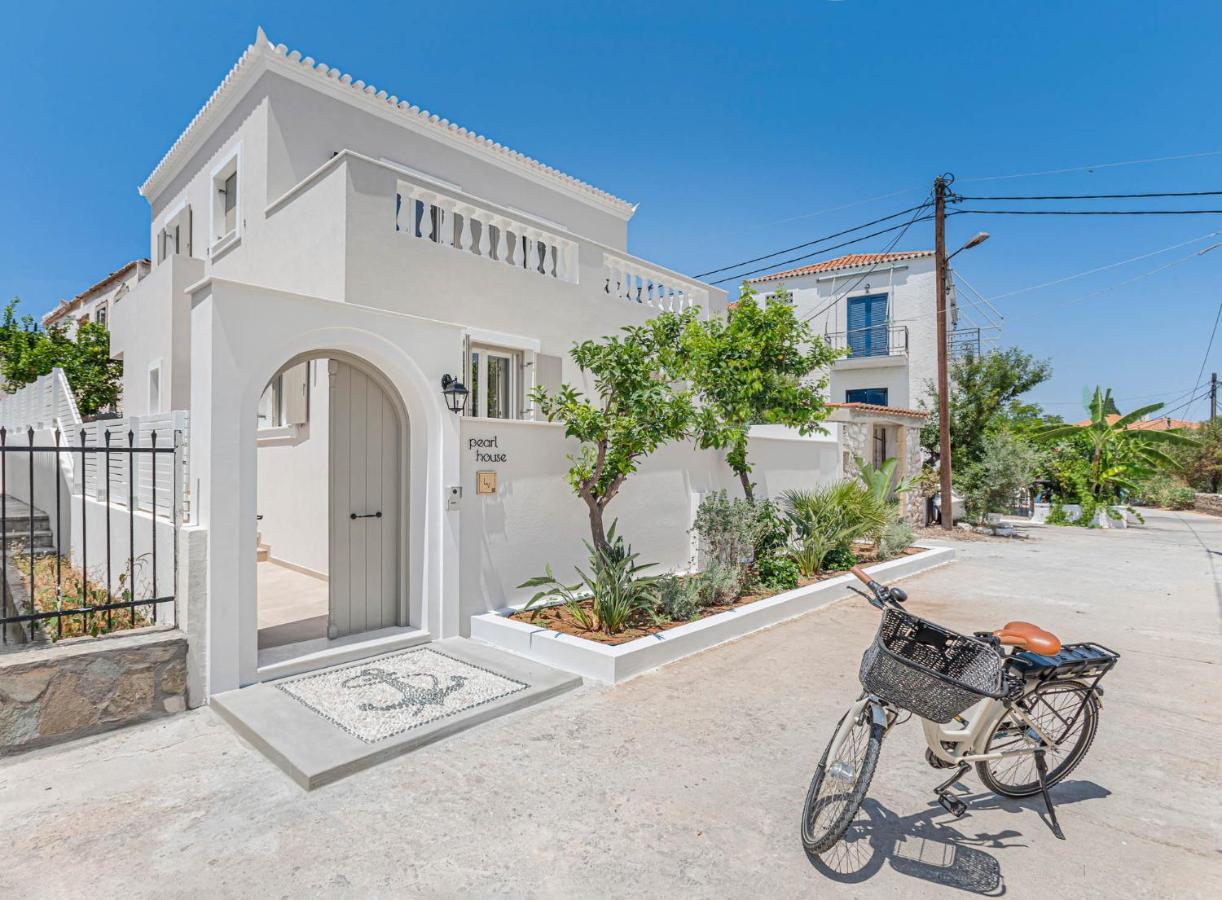 Pearl House - Luxurious New Beach Villa In Spetses Stunning View Ligoneri Kültér fotó