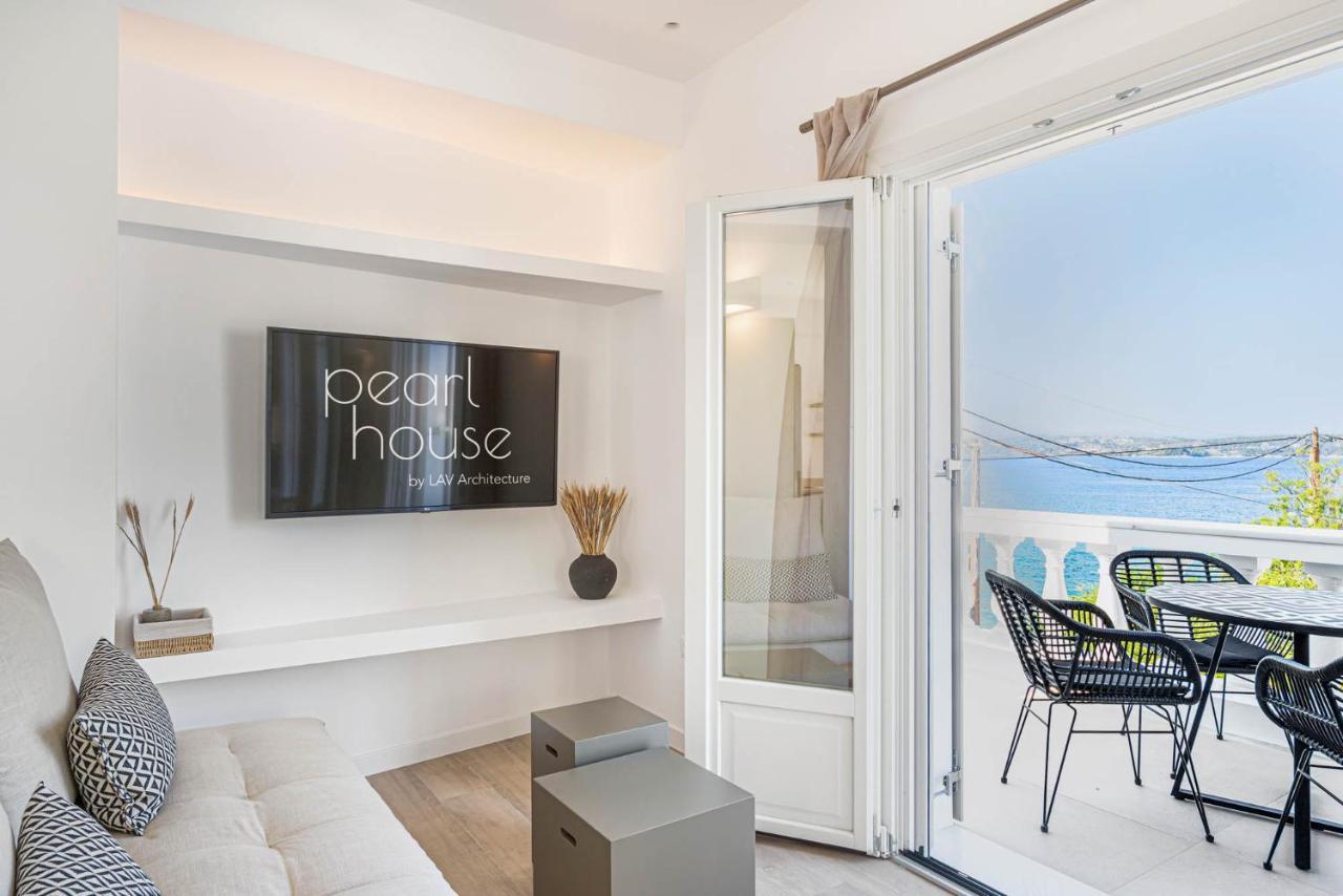 Pearl House - Luxurious New Beach Villa In Spetses Stunning View Ligoneri Kültér fotó